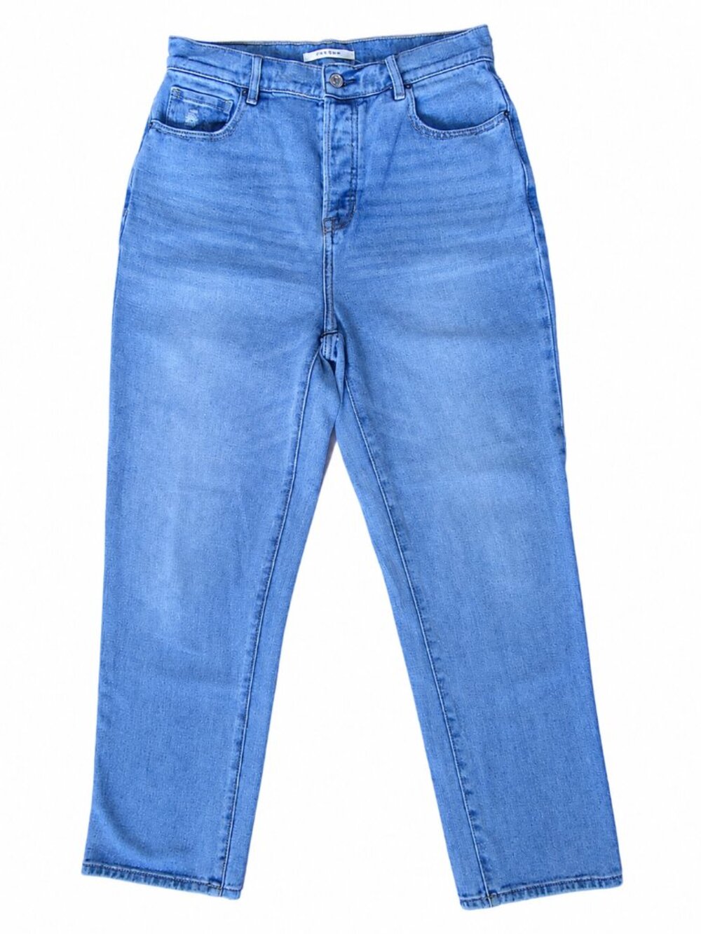 PacSun 100% Cotton High Rise Straight Button Fly Jeans Medium Wash | Size 27